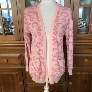 EUC Pink Lily Cardigan Sweater
